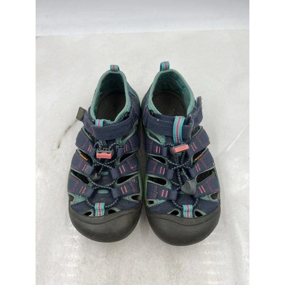 KEEN Newport H2 Sandals Youth 4 Navy Blue Green Pink Hiking Water Washable